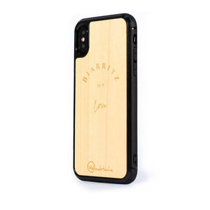 Coque iPhone woodstache biarritz