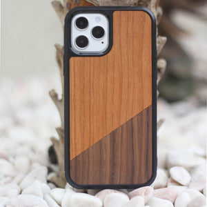 coque en bois iPhone Dual