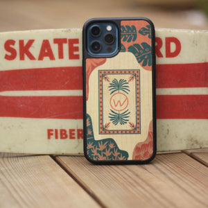 coque en bois iPhone Tropicolor