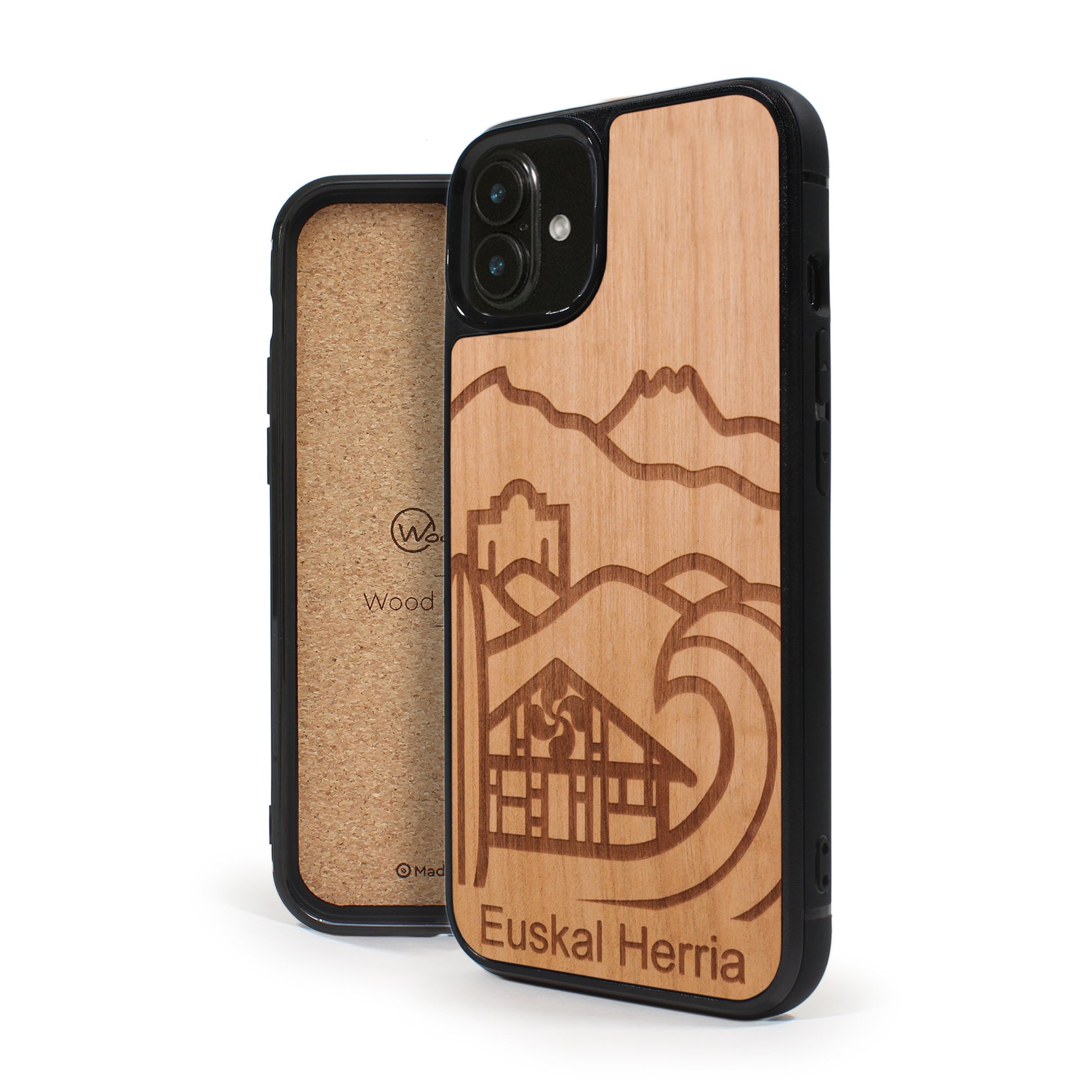 Coque iPhone en bois Euskal Herria