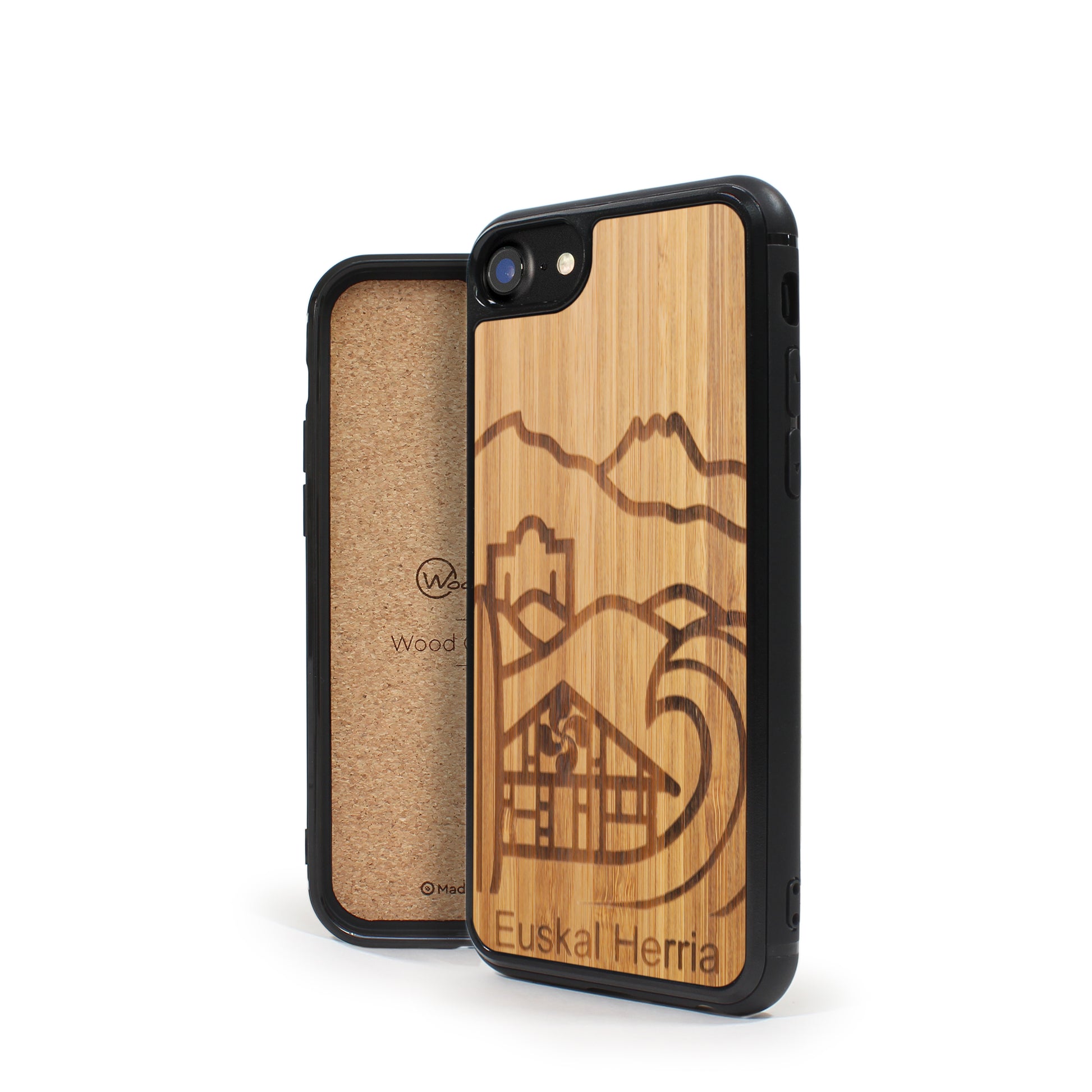 Coque iPhone en bois Euskal Herria
