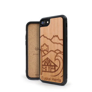 Coque iPhone en bois Euskal Herria