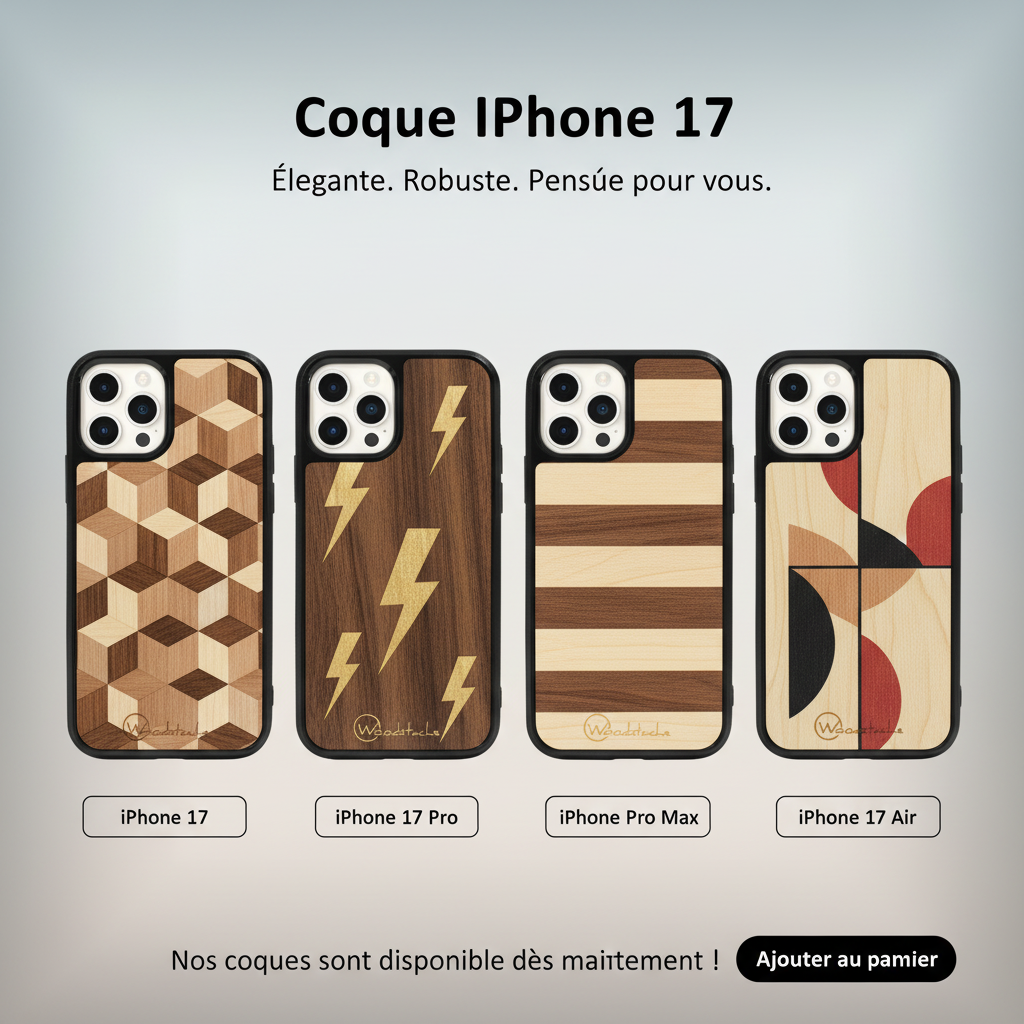 Coque iPhone 17 Woodstache