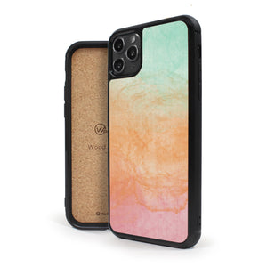 Coque iPhone en bois Tie & Dye