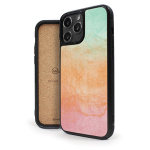 Coque iPhone en bois Tie & Dye