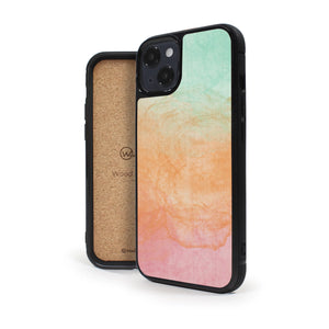 Coque iPhone en bois Tie & Dye