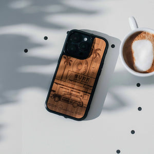 Coque iPhone en bois California