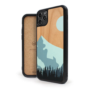 Coque iPhone en bois Mountain Escape