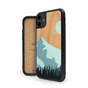 Coque iPhone en bois Mountain Escape