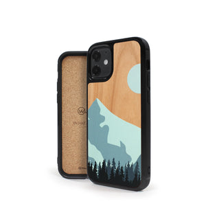 Coque iPhone en bois Mountain Escape
