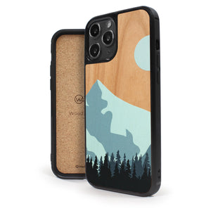 Coque iPhone en bois Mountain Escape