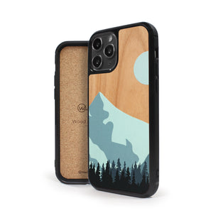 Coque iPhone en bois Mountain Escape