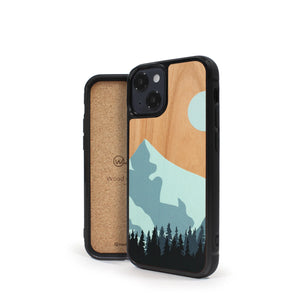 Coque iPhone en bois Mountain Escape
