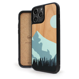 Coque iPhone en bois Mountain Escape