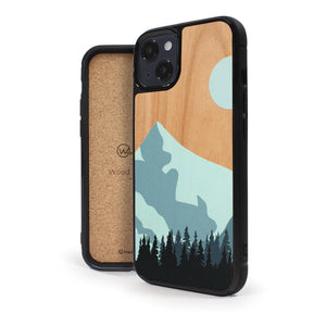Coque iPhone en bois Mountain Escape