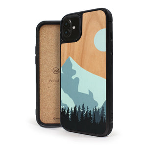 Coque iPhone en bois Mountain Escape