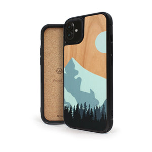 Coque iPhone en bois Mountain Escape