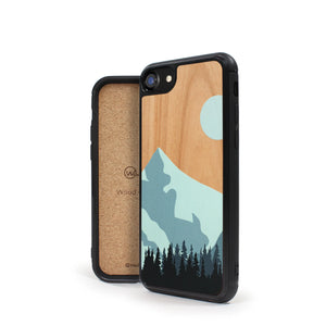 Coque iPhone en bois Mountain Escape