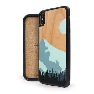 Coque iPhone en bois Mountain Escape