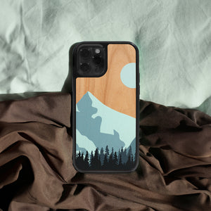 Coque iPhone en bois Montain Escape
