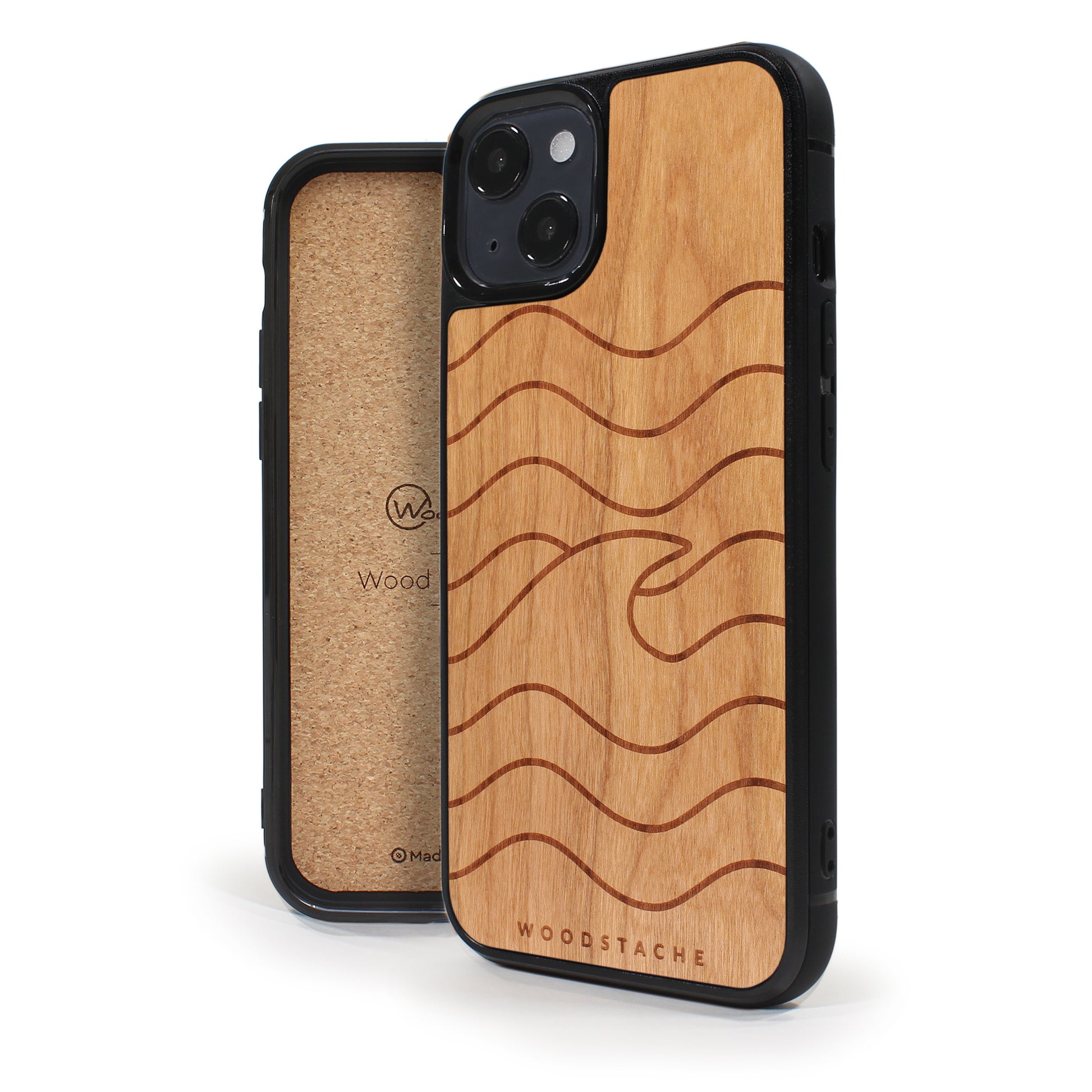 Coque iPhone en bois VAGUE