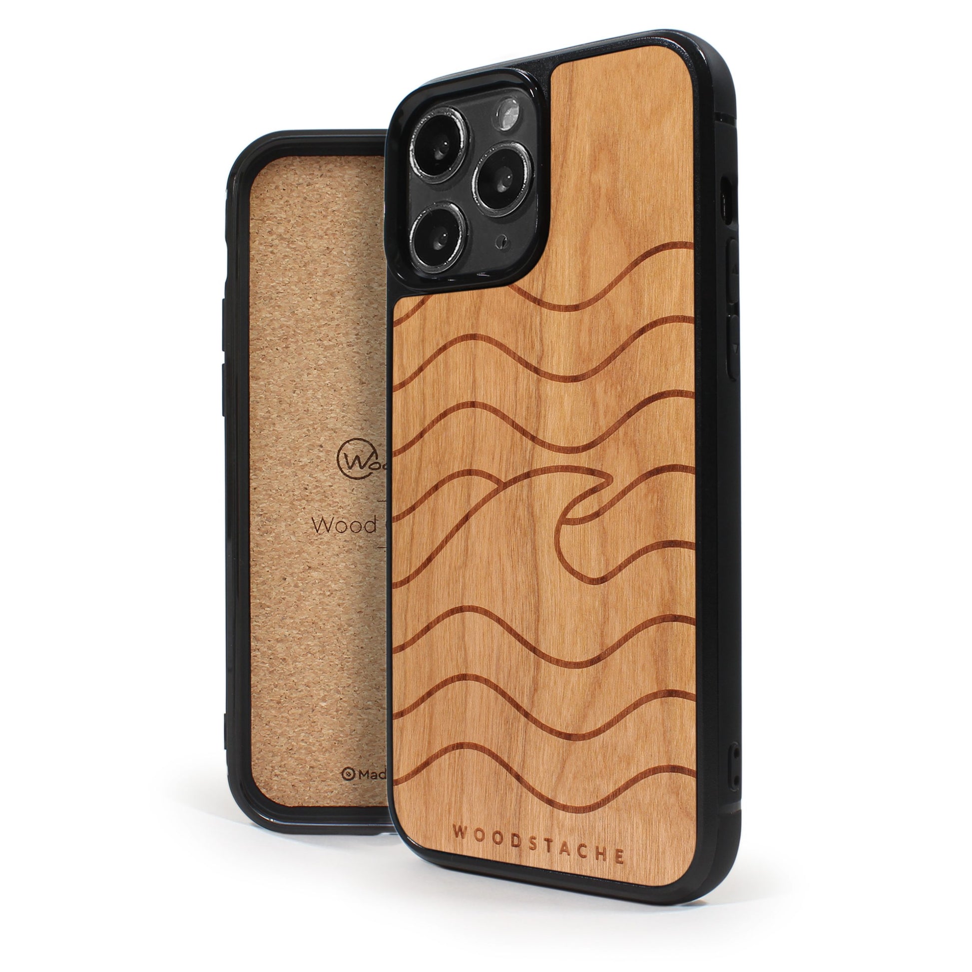 Coque iPhone en bois VAGUE