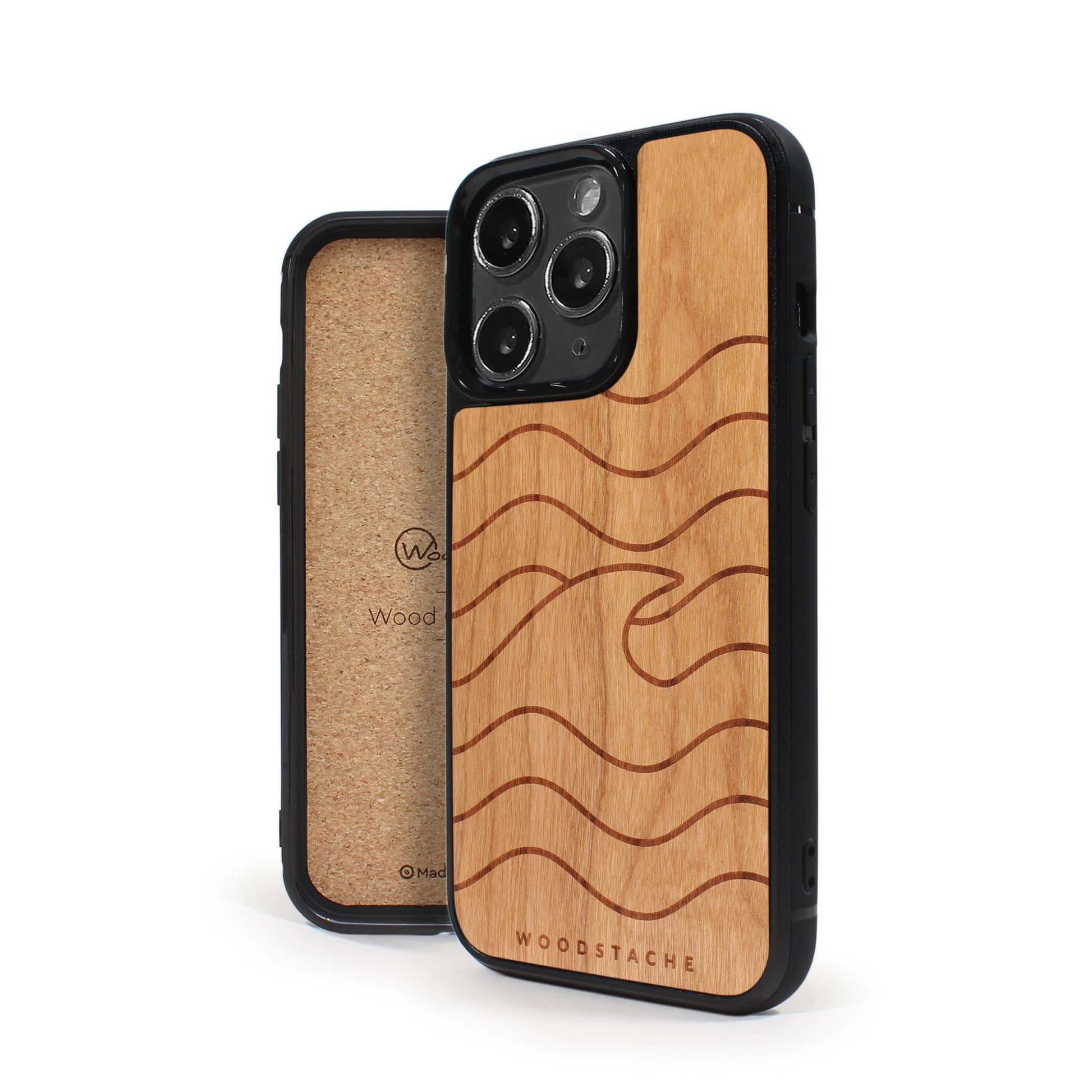 Coque iPhone en bois VAGUE