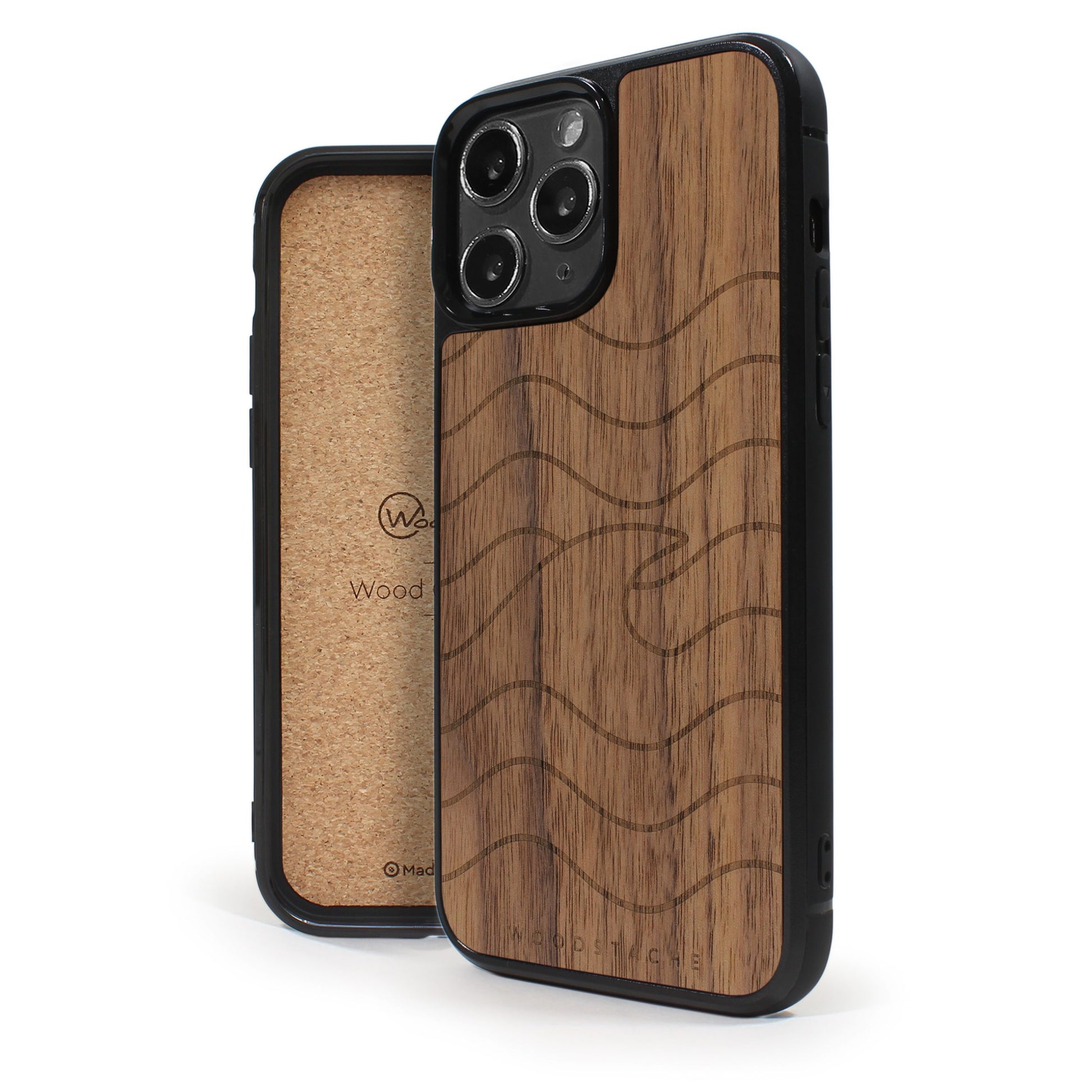 Coque iPhone en bois VAGUE