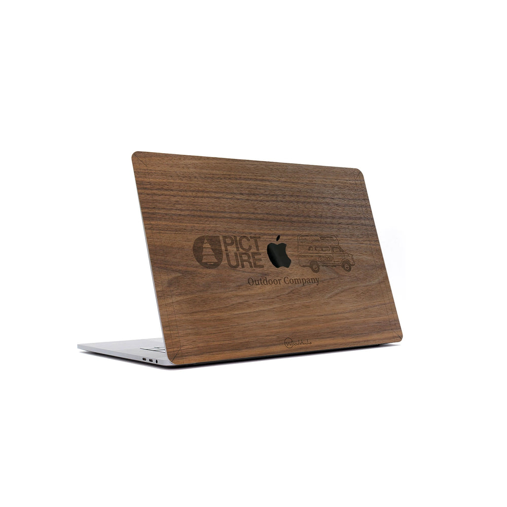 Cover en bois MacBook PICTURE VAN Noyer premium Made in France