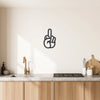 Décoration murale en bois Fuck collection mains