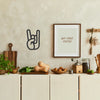 Lot de 3 décorations murales Mains en bois