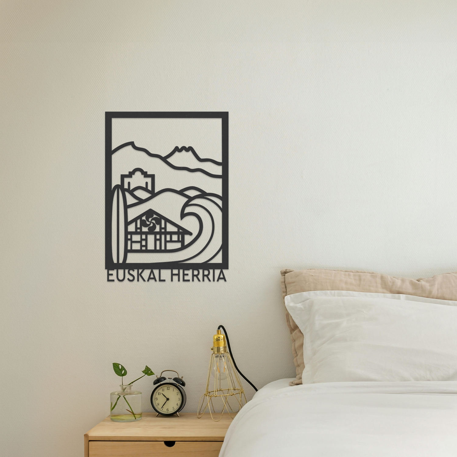Décoration murale en bois EUSKAL HERRIA
