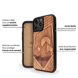 Coque iPhone en bois Explore