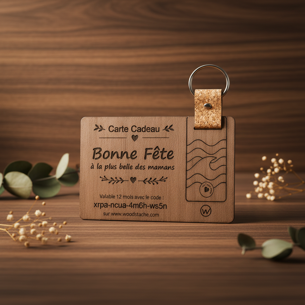 Fiche Produit Carte Cadeau Fête des Mères - Woodstache