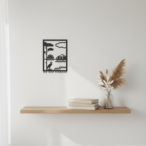 Décoration murale en bois ILE AUX OISEAUX - Bassin d'Arcachon