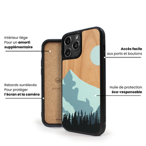 Coque iPhone en bois Mountain Escape