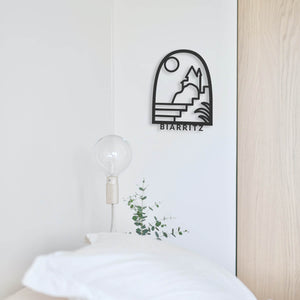 Tableau en bois Biarritz