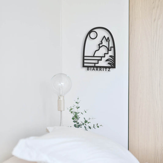 Tableau en bois Biarritz