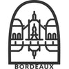 Tableau en bois Bordeaux ville fond blanc