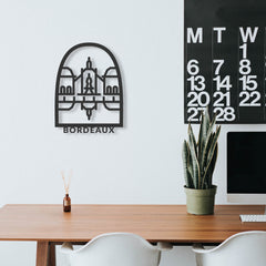 Décoration murale en bois BORDEAUX promo