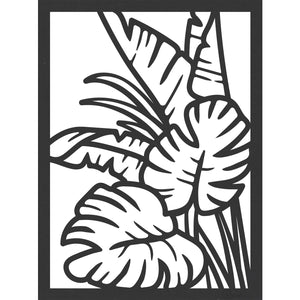 Tableau en bois leaves