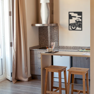 Tableau en bois Motorcycle Lifestyle