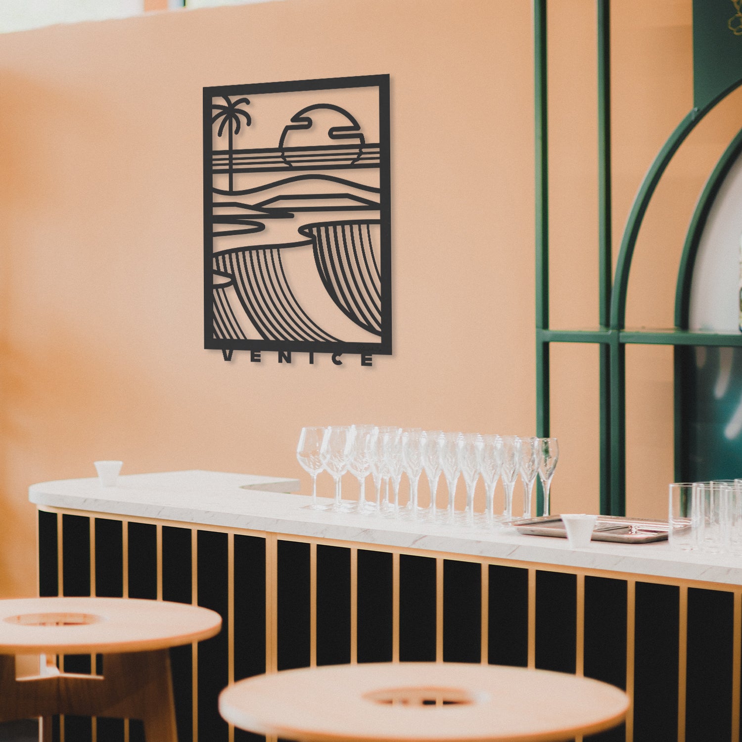 Tableau en bois Venice Beach