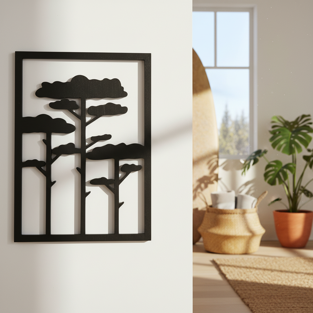 Tableau pins noir - Gros plan ambiance surf