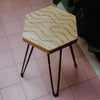 Tabouret chêne massif WAVE