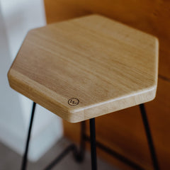 Tabouret chêne massif WOOD