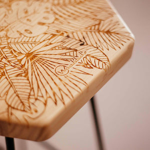 Tabouret pin massif JUNGLE
