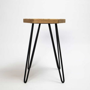 tabouret en bois jungle
