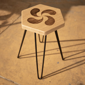 Tabouret chêne massif LAUBURU