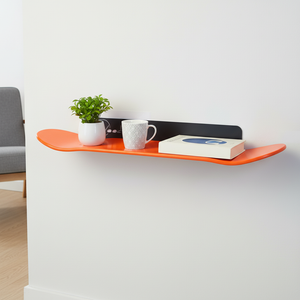 Étagère skate orange Woodstache - Photo produit